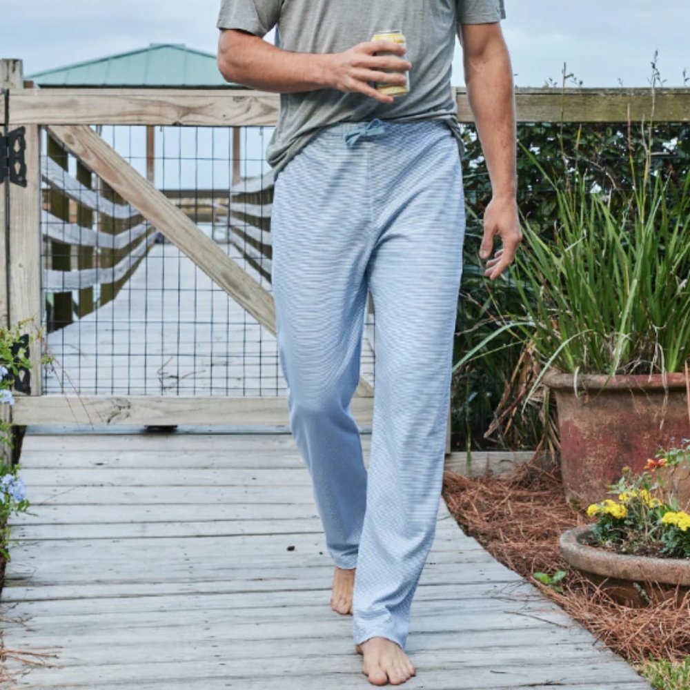 Men's Pima Pajama Pants in Green